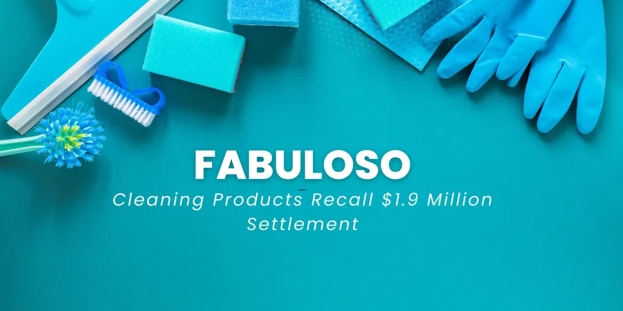 Fabuloso bacterial contamination $1.9M class action settlement